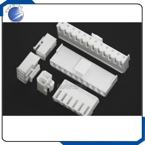 50pcs 2/3/4/5/6/7/8/9/10/11/12P pin Header 3.96MM female Terminal VH3.96 Connectors plastic shell