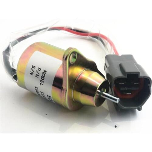 Excavator accessories For YANMAR Flameout solenoid valve electromagnetic valve Engine Parts