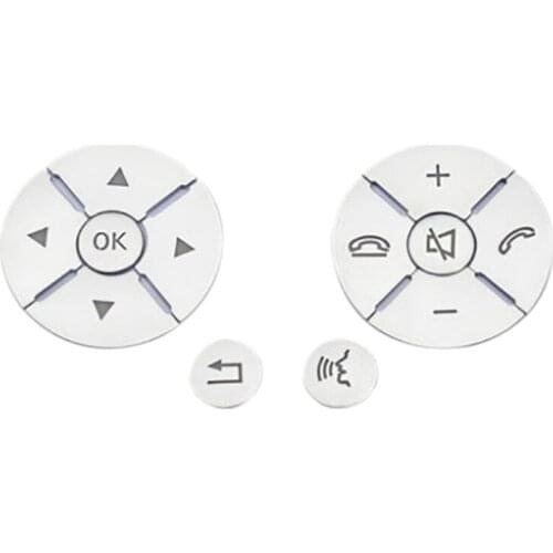 Car Interior Steering Wheel Button Switch Trim Cover Sticker for Mercedes Benz C E S Class W204 W212 W221 GLK X204 C200 C250