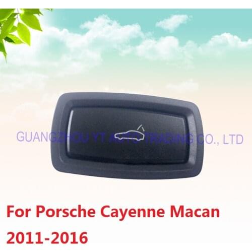CAPQX Rear boot trunk Lock opener switch Tailgate Rear Trunk Switch Button For Porsche Cayenne Macan 2011 2012 2013 2014-2016