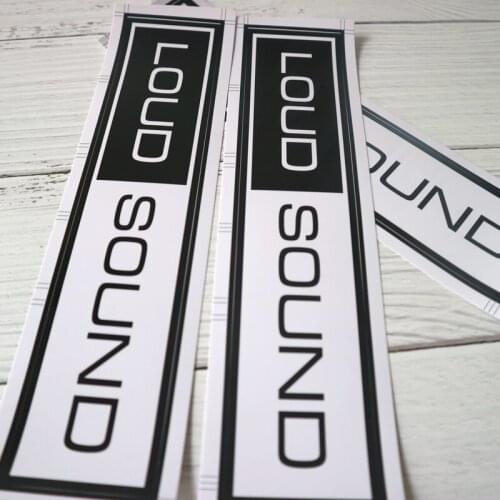 Fuzhen Boutique Decals Exterior Accessories LOUD SOUND Funny Car Sticker Vinyl Decal Auto Stickers for Bumper Window Decorations