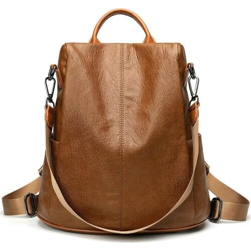 Classic Backpack Women Designer Brand New Arrival Anti Theft Backpack Schulrucksack Backpack For School Teenagers Girls QW-04-1