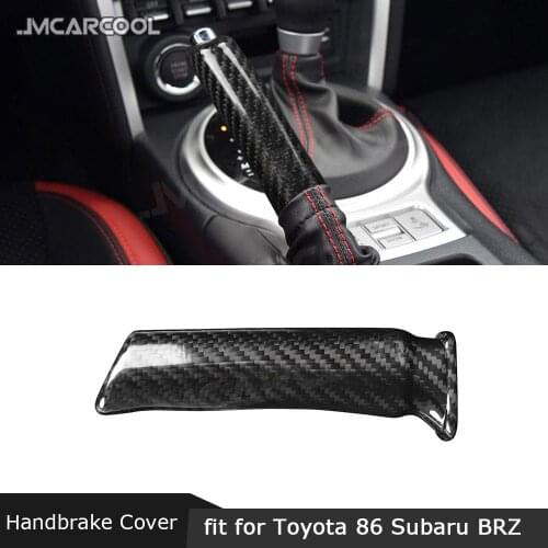 Carbon Fiber Car Handbrake Shell Cover Hand Brake Protector Decor Trim For Toyota GT86 FT86 ZN6 Subaru BRZ 2013-2020
