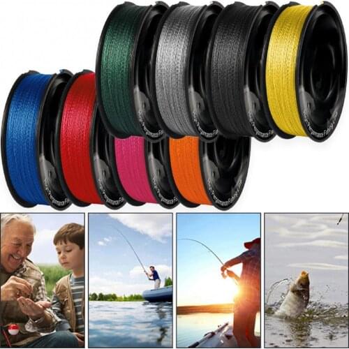 New 4 Strands PE Fishing Line Raid Fishing Line 100M Multifilament Weave Braided Fishing Wire Carp Fish Tackle Tool