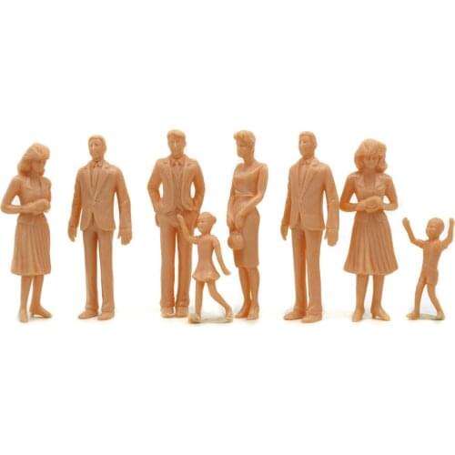Model Toy Figures Making Skin Color Model People 1/30 Scale For Architectural Train Building Road Landscape Layout Diorama 6cm