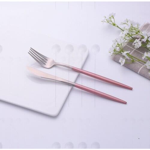 Silver Stainless Steel Tableware Set Combination Cutlery Set Kitchen Knives Forks and Spoons Dinnerware Utensil Set Flatware