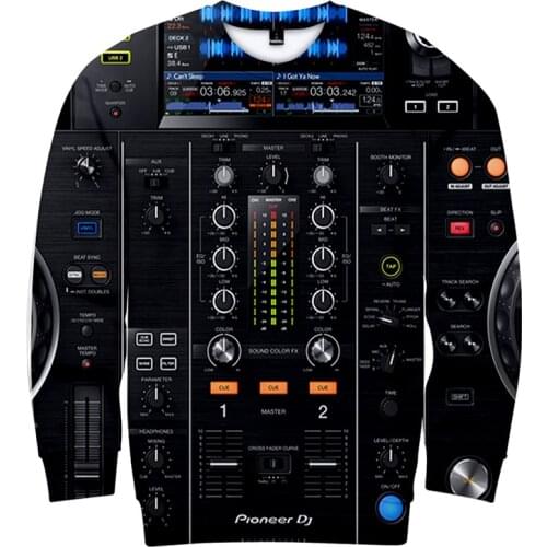 New 3d Hoodies Pullover Pioneer Dj Costume Fashion Hip Hop Men Women Capless Sweatshirts Daily Casual Long Sleeve 3D Hoodie Tops