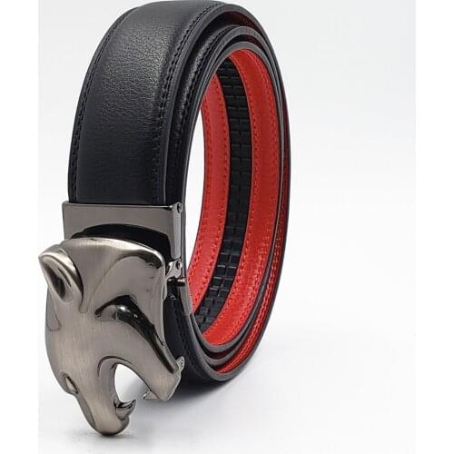 New Leopard Buckle Fashion Belts Genuine Leather Belts Luxury Designer Men Belts Famous Brand Jeasn Belt Automatic Waist Strap