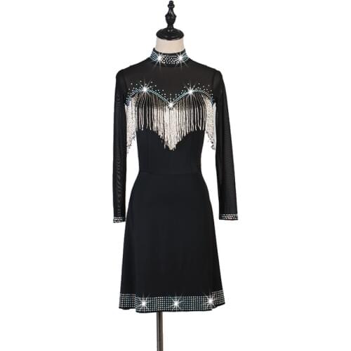 Latin Dance Dress Lady junior latin dance costumes women salsa dancewear dance costume dresses ballroom competition dress lq164