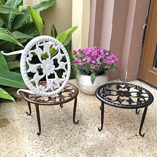 Metal Flower Stand High Quality Steel Sturdy Durable Flower Stand for Living Room Balcony Indoor Desk TS1