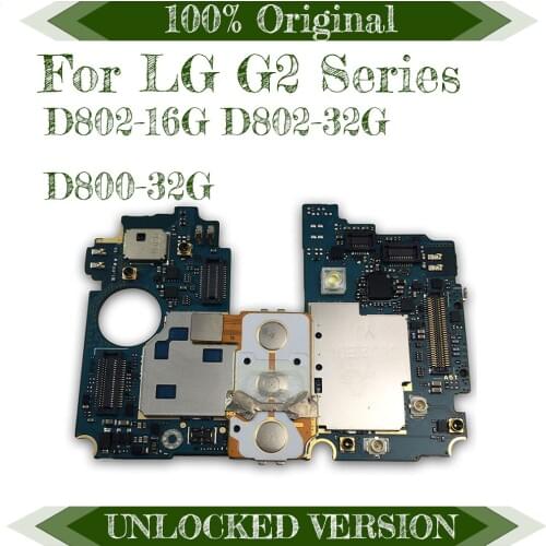 Tested Complete Logic Boards for LG G2 D802 / D800 Motherboard with OS Android Original unlocked for LG G2 Motherboard with Chip