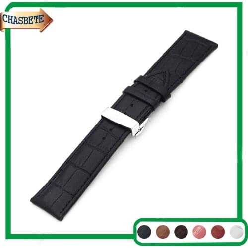 Leather Watch Band for Amazfit Huami Xiaomi Smart Watchband 22mm Men Women Belt Wrist Strap Loop Bracelet Black Brown + Pin