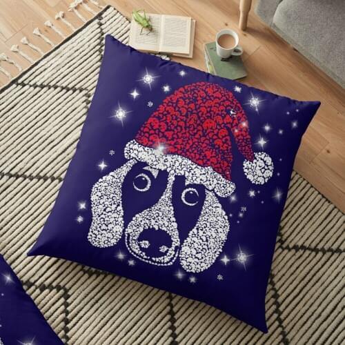 X-mas puppy christmas Cushion Cover Pillowcase 2020 Christmas Decorations For Home Xmas Noel Ornament Happy New Year 2021