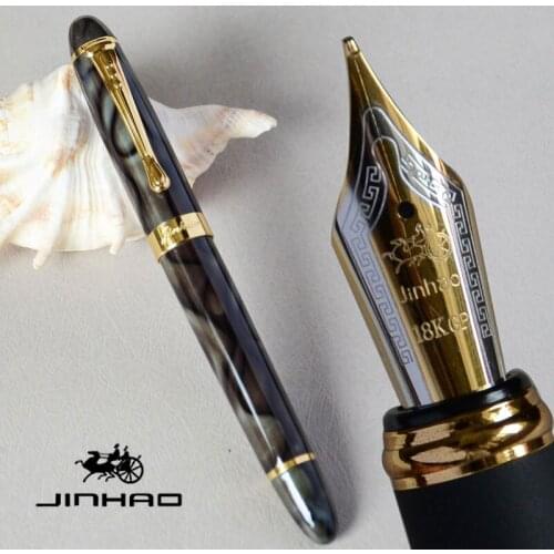 FOUNTAIN PEN 18KGP 0.7mm BROAD NIB JINHAO X450 GREEN MARBLED LUXURY BUSINESS PURPLE BLACK PINK 21 COLORS FOR CHOICE JINHAO 450