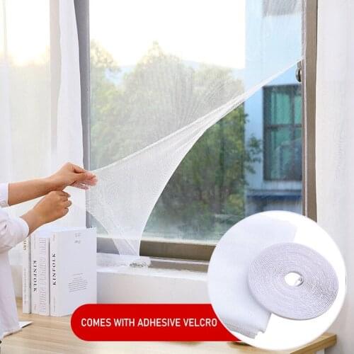 Self-installing and Disassembling Velcro Screens Door Curtains Mosquito Fly Ventilation Non-magnetic Fly Mosquito Window Screen