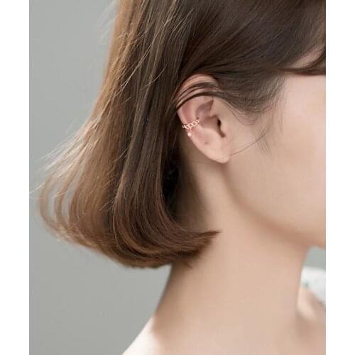 Clip Earrings 100% 925 Sterling Silver Earrings Cute Style