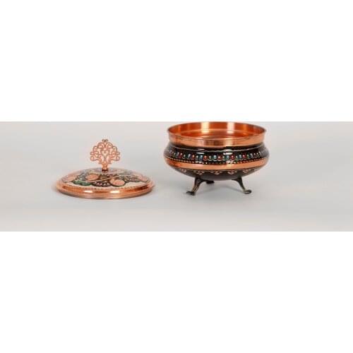 Wide Copper Sugar Bowl