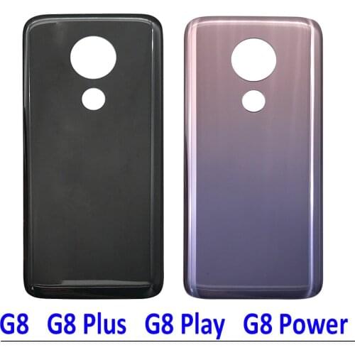 Replacement Back Battery Cover Rear Door Housing With Sticker Adhesive For Moto G7 Power G7 Plus G8 Play G8 Plus