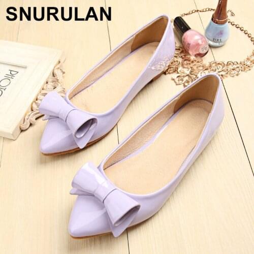 SNURULAN 2019 Korean Pointed Toe Deodorants, New Closed Toe Flat Shoes in Bright Colors, Flat Shoes C1102
