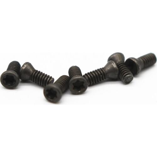 M2 5mm 6mm M2x5 M2x6 Plum Low Carbon Steel Flat Head Screws Replace Carbide Inserts CNC Accessories