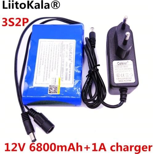 HK LiitoKala High Quality DC 12V 6800mAh 18650 Li-ion Rechargeable Battery Pack Charging Power Bank For GPS Car Camera
