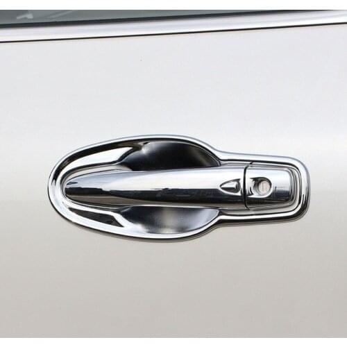 Color My Life Car ABS Chrome Outer Door Handle Bowl Protective Trim Cover Sticker for Renault Koleos 2017 2018 Auto Accessories
