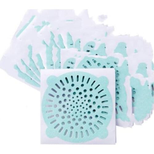 1pc Strainer Sticker Paper Kitchen Bathroom Shower Drain Cover Net Stickers Hair Filter Sink Strainer Household Kitchen Supplies