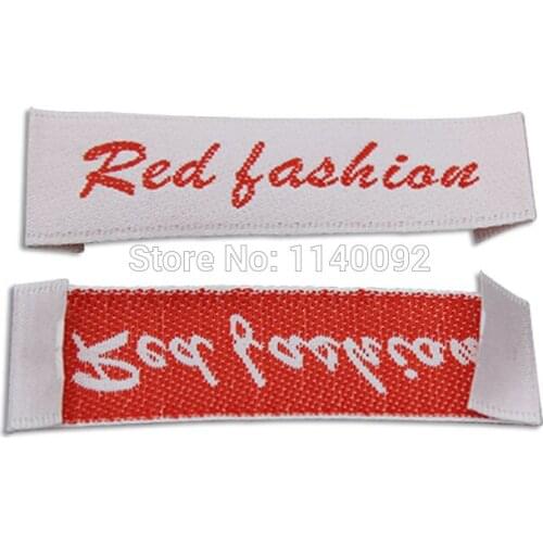 Free shipping customized clothing satin woven label/garment printed tags/main label/t-shirt collar labels brand 1000 pcs a lot