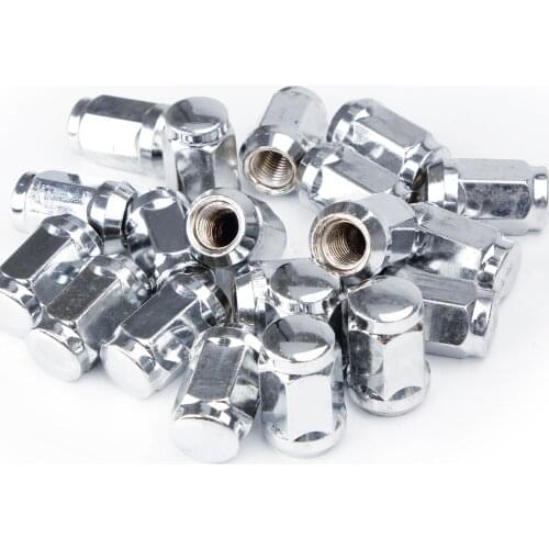 20PCS Lug Nuts Bulge Acorn 12x1.5 Chrome Wheel Nut For Ford Fusion Focus Escape