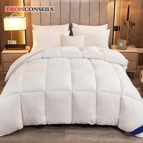 95% White Goose/Duck Bed Duvet winter keep warm quilt hotel upscale duvet Solid Color Comforter Quilt Down blanket For Home