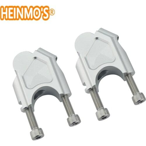 Silver Black CNC Aluminum Parts For F800GS 2008-2017 Motorcycle Handle Bar Clamp Raised Extend Handlebar Mount Riser