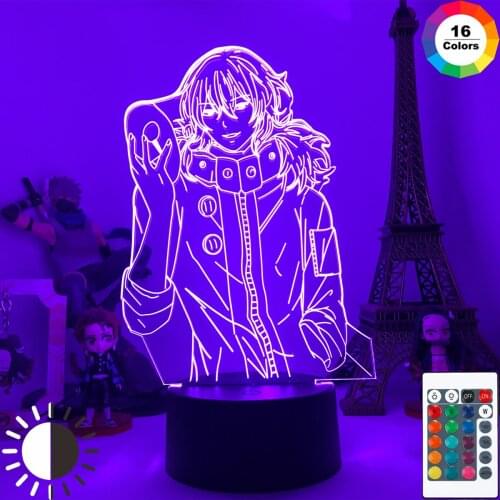 Anime Tokyo Ghoul Ayato Kirishima 3d Lamp for Bedroom Decor Nightlight Cool manga Gift Tokyo Ghoul Led Night Light Ayato