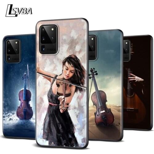 Love Elegant Violin For Samsung Galaxy M31 M10 M10S M20 M21 M30 M40 M60S Note 20 10 9 8 S6 Plus Ultra Lite Phone Case