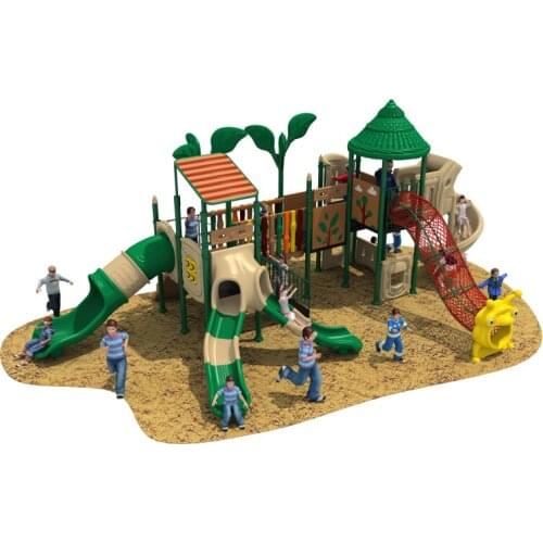 Backyard Playground school Natural outdoor playground equipment commercial big playground huge fun YLW-OUT180324