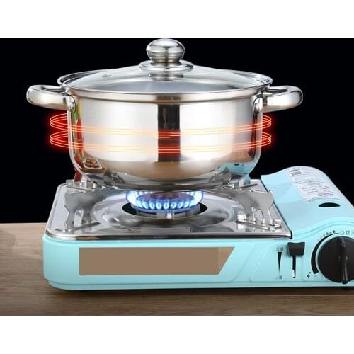 Stainless Steel Noodle Pot Non-Stick Soup Pot with Anti-Scalding Handle Single/Double-Bottom Pan Induction Cooker Cooking Pot