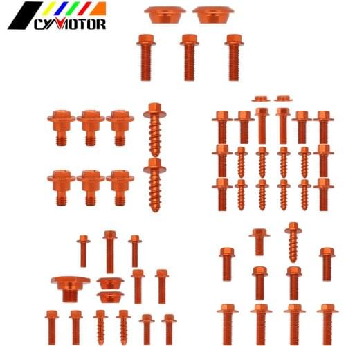 Motorbike Fork Guards Front Rear Fender Seat Side Panels Radiator Shrouds Fork Screws For KTM EXC XCW 2-STROKE SX XC 2011-2016