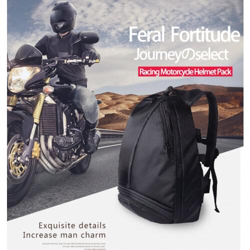 Mens Motorcycle Helmet Backpack Waterproof Motorcycle Bag Touring Luggage Bag Black Motorbike Bags Moto Magnetic Tank Bag