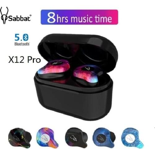 Sabbat x12 newest bluetooth wireless earphone pro Charging box mini Portable Invisible earphones BT5.0 Stereo surround Twins