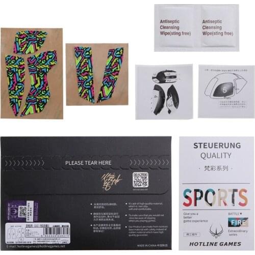 Original Hotline Games Mouse Skates Side Stickers Sweat Resistant Anti-slip Grip Tape for logitech G502 Mouse[Aurora]