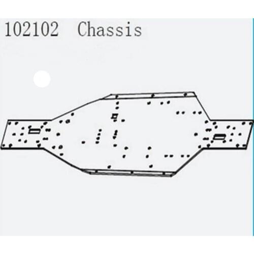 Main Chassis Plate Aluminum for Mcd, Smartech, King Kong FS/FG Models Carson 1/5 Main Chassis Plate Aluminum