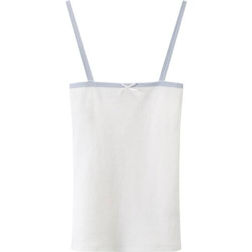 Sexy Women Soft Cotton Square Collar Sling 2021 Summer Fashion Ladies High Street Vest Female Solid Color Slim Short Vest Top