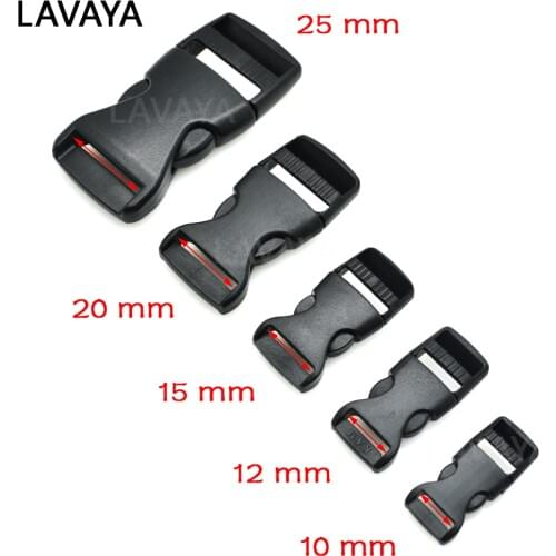 Plastic Side Release Buckle For Tactial Backpack Luggage Straps Webbing Size 10mm 12mm 15mm 20mm 25mm