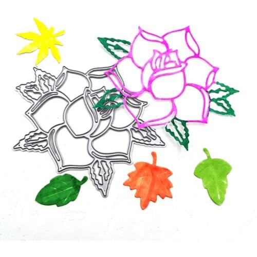 Julyarts Flower Leaves Stencils For Card Making Metal Die For Diy Scrapbooking/Decorative Photo Album Engraving Diy Paper Cards