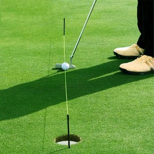 Outdoor Golf Training Aid Golf Putting String With Pegs Golf Putting Guide Line