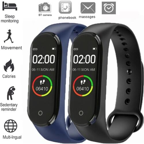 Smart Portable New M4 Fashion Watch Heart Rate Monitor For Men And Women Monitoring Information Reminder Sports Tracker Bracelet