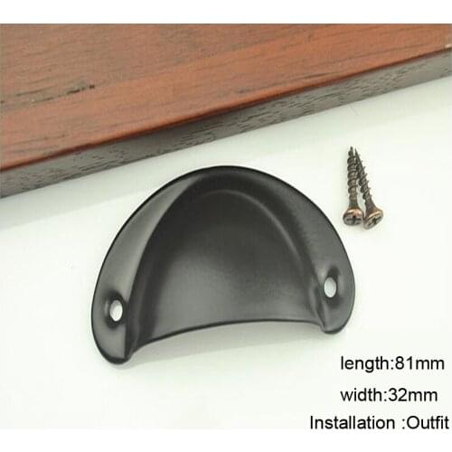 Vintage Cabinet Knobs Shell and Handles Cupboard Door Cabinet Drawer Furniture Antique Handle