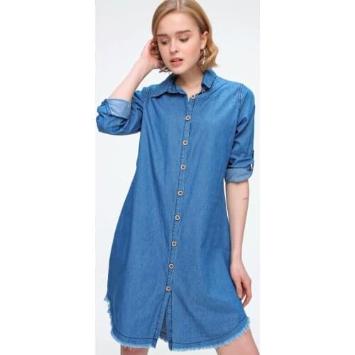 Skirt Tassels Denim Tunic 2021 Summer Spring Muslim Clothing Women 'S Scarves Islamic Hijab For Muslim Women Tunik