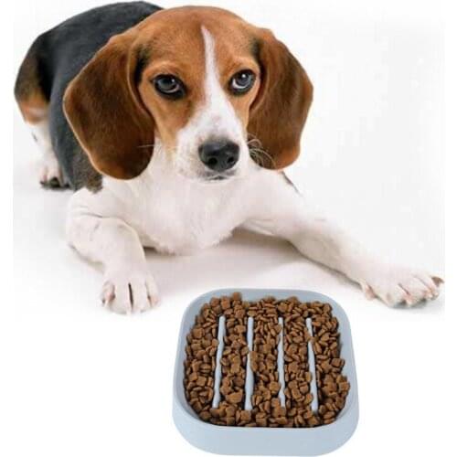 Pet Cats And Dogs Protection Home Pet Bowl To Prevent Choking Slow Food Bowls Stripes Cute The Stomach And Stomach Durable Tools