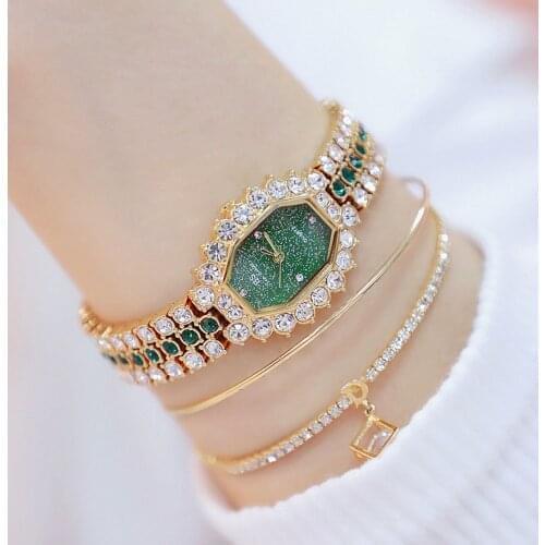 Watches Womens 2020 Top Luxury Brand Small Dress Diamond Watch Women Bracelet Rhinestone Wristwatch Women Montre Femme 2019