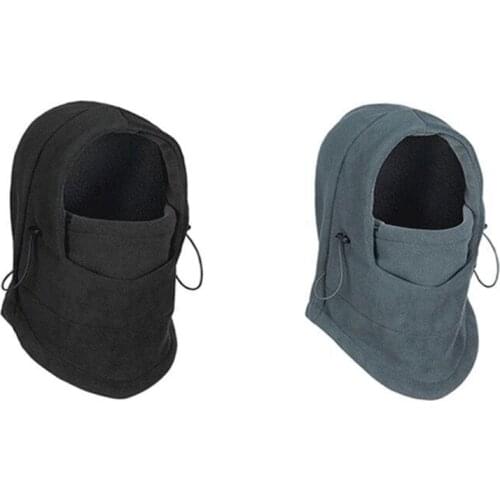 1pcs Winter windproof hiking hat, mens warm fleece beanie, ski bike motorcycle neck warm windproof hat